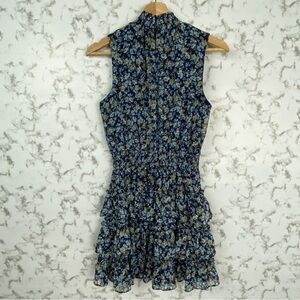 1State Floral Tiered Ruffled Mini Dress